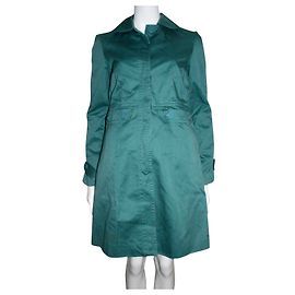 Cappotto in cotone verde Marc Jacobs Verde