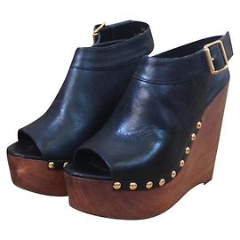 MINELLI Keil Clogs XL Schwarz