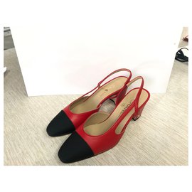 Chanel-slingback-Red