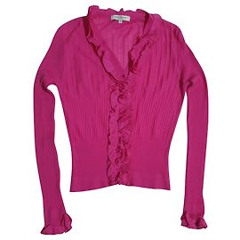 Cardigan en coton rose Anne Fontaine Taille 42 Rose