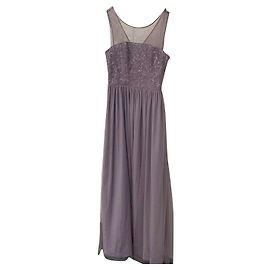 Vera Wang Abendkleid mit Tüll und Pailletten Pink Lila