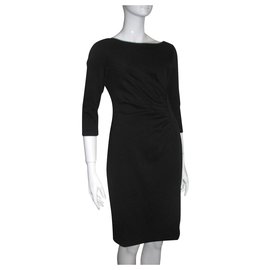 Robe drapée noire Dkny Noir