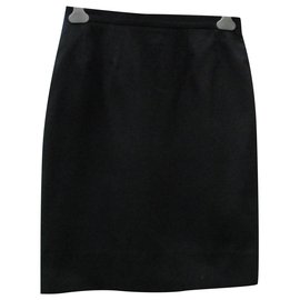 Givenchy Black Wool Skirt Black