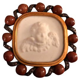 Bottega Veneta Alfinetes e broches Cru Conhaque Caramelo Castanho escuro