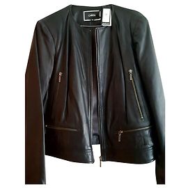 New Caroll black leather jacket Black