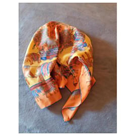 Autre Marque-Silk scarves-Orange