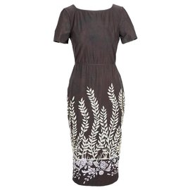 Fendi-Robe Fendi nouvelle-Marron