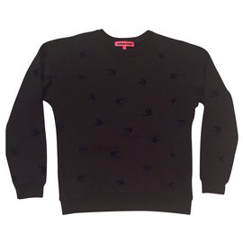 Alexander Mcqueen-MCQ - Sweatshirt mit Vogelmuster - Neu-Schwarz