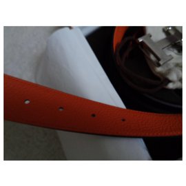 Hermès-Gürtel-Orange