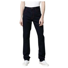 Calvin Klein-Calvin Klein indigo denim trousers with red stitching-Blue