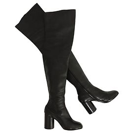 Maison Martin Margiela Runway over the knee - thigh high boots Black
