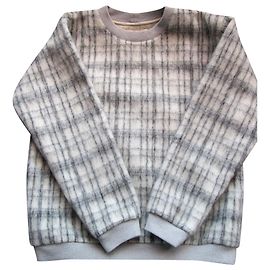 Jersey Nanushka de lana a cuadros blanco y gris Blanco Gris