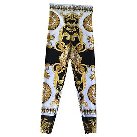 Versace Pantaloni, ghette Multicolore