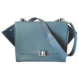 Bolsa Céline Trapeze de couro azul escuro Azul escuro
