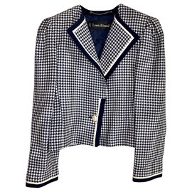 Louis Féraud Louis Feraud houndstooth jacket Navy blue