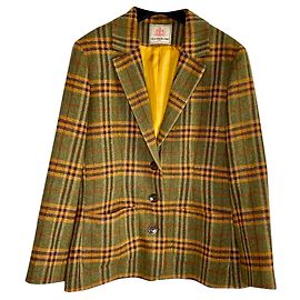 Old England Lambswool Blazer Braun Beige Dunkelgrün