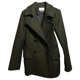 Isabel Marant Coats, Outerwear Brown Khaki