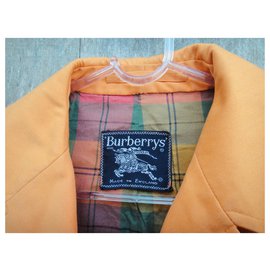 Burberry-Impermeabile donna Burberry vintage t 38-Arancione