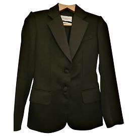 Yves Saint Laurent Giacca da smoking in lana YSL Rive Gauche Nero