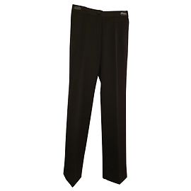 Yves Saint Laurent Black Wool Tuxedo Pants YSL Rive Gauche Black