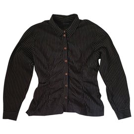 Camicia a righe Bitte Kai Rand Nera Nero