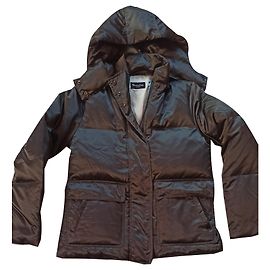 Massimo Dutti Puffer Jacket Khaki Green Khaki