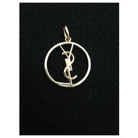 Yves Saint Laurent-Pendant necklaces-Golden