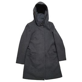 Autre Marque Abrigo Babaton gris de lana y cachemira con capucha Gris