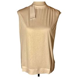 T-shirt oversize in viscosa e cotone bianca Marni Bianco