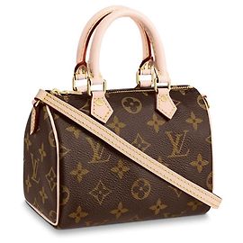 Louis Vuitton Speedy nano nuevo Castaño