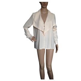 Azzaro Blouse Eggshell Viscose Eggshell