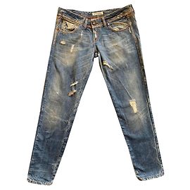 Autre Marque Jeans azules ROSSODISERA con cristales Azul