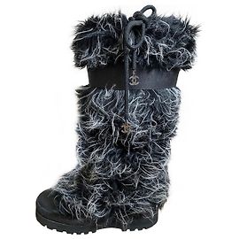 Chanel boots Noir Gris