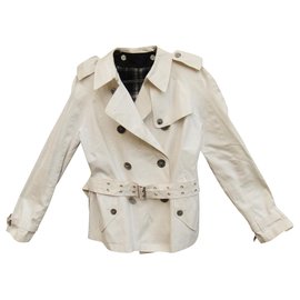 Burberry-trench Burberry London taille 38-Blanc