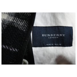 Burberry-Gabardina burberry london 38-Blanco