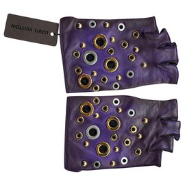 Louis Vuitton-Gloves-Purple
