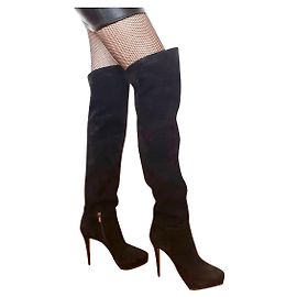 Le Silla Las botas de muslo de SILLA. Negro