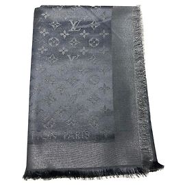 Scialle Louis Vuitton monogram shine antracite Altro