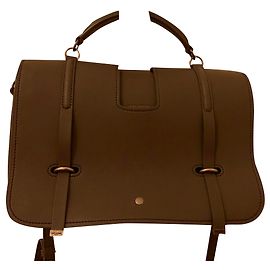 Saint Laurent Charlotte Messenger Suede Leather Handbag Grey Grey