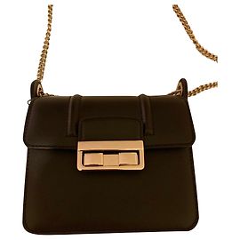 Lanvin Jiji Small Leather Handbag Black Black