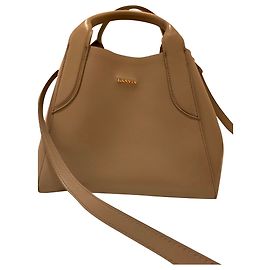 Bolsa de ombro Lanvin em couro cinza escuro Cinza antracite