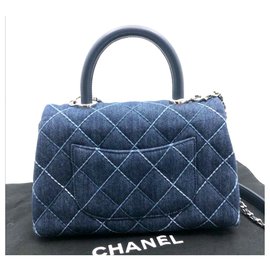Chanel-Bolso de mano Chanel coco-Azul