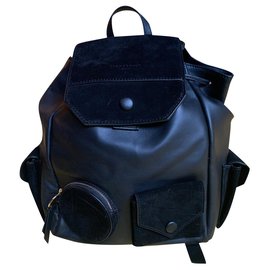 Liebeskind Berlin Black Leather Backpack Black