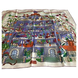 Hermès la maison des carrés Multicolore
