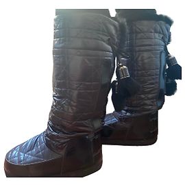 Botas Moon Dior de charol negro Negro