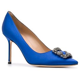 Manolo Blahnik Pumps 'Hangisi' Hellblau