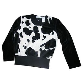 Sonia Rykiel Sweat imprimé N/B, taille M. Autre