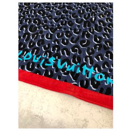 Louis Vuitton-Serviette de plage Louis Vuitton à pois-Multicolore