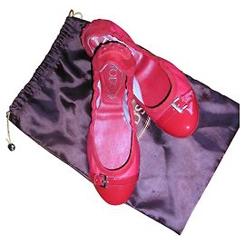 Tod's Soft ballerinas, Red leather, US36. Red