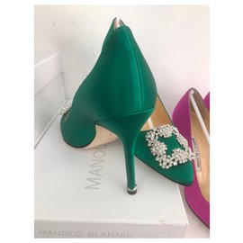 Manolo Blahnik-Manolo Blahnik Pumps Hangisi NEU-Grün